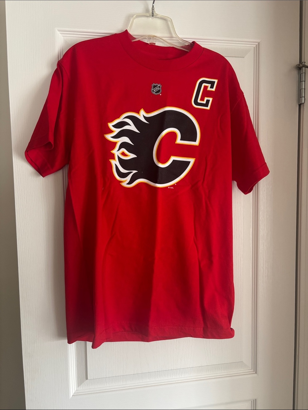 Reebok Red Calgary Flames with Captain 'C'